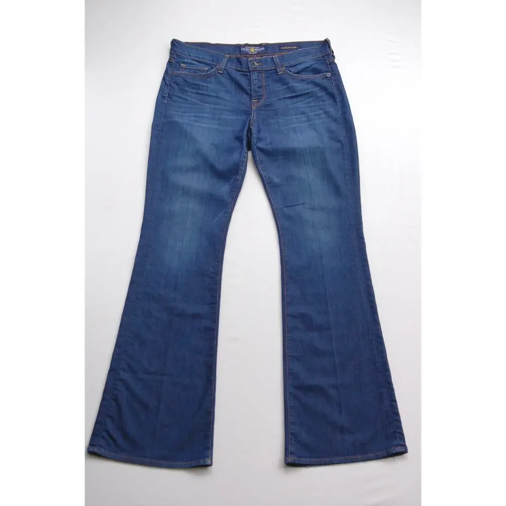 Vintage Lucky Jeans Charlie Flare - Rare 35" Inseam TALL & CURVY– MADE IN USA - Picture 2 of 11